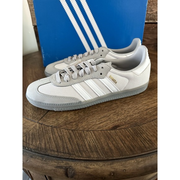 adidas Samba OG Shoes IE9099 Grey One / Cloud White / Grey Two Sz 8.5. NWB